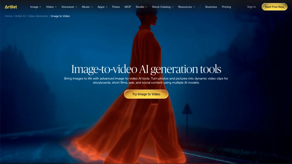 Artlist AI Tools for Photos