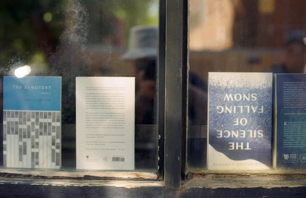 Coach House Press Reading List in the Window June 2026