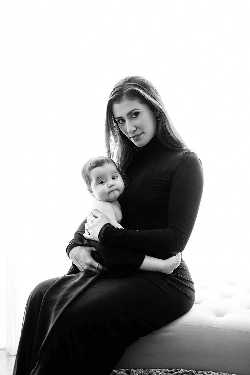 Family having fun together during a photo session