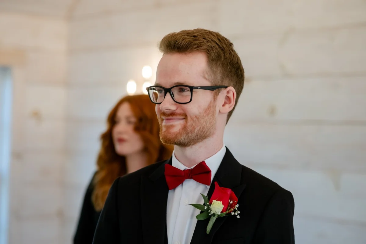 photos from a wedding in the ceremony house at stonefields estate