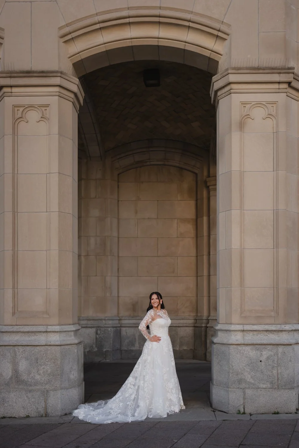bridal portrait at the chateau laurier in ottawa