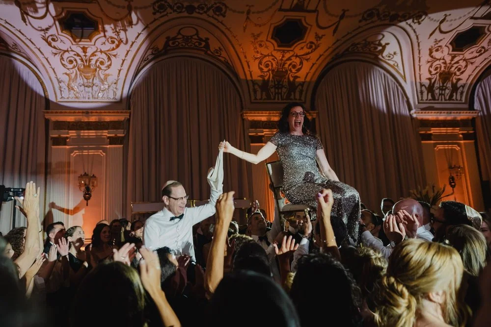 hora dance party at a chateau laurier wedding