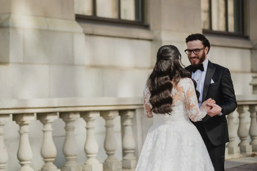 First look photograph outside of the chateau laurier in downtown ottawa