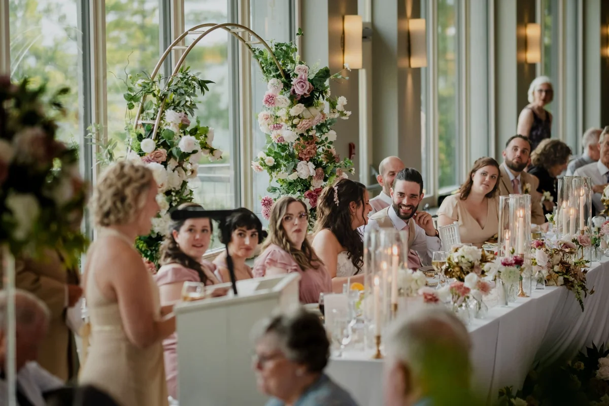 wedding speech photo at le belvedere