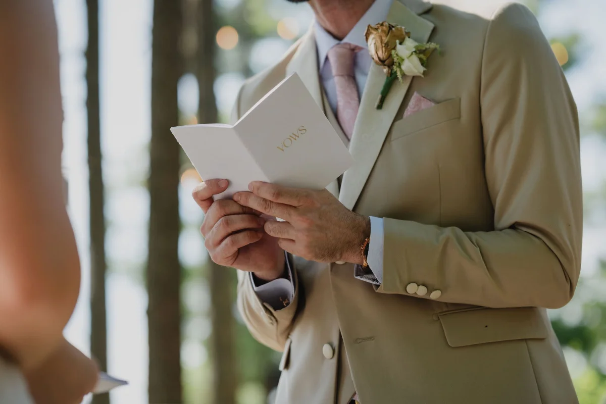 photo from a private vow reading at le belvedere