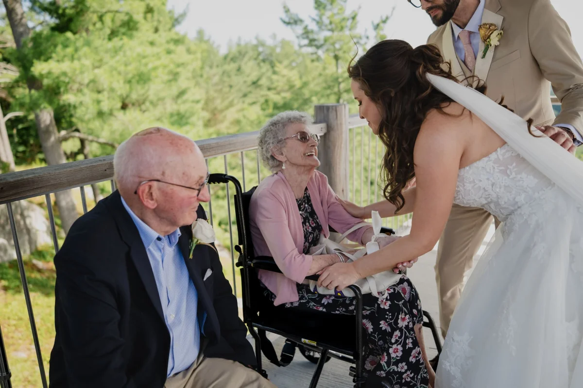 candid wedding photo at le belvedere
