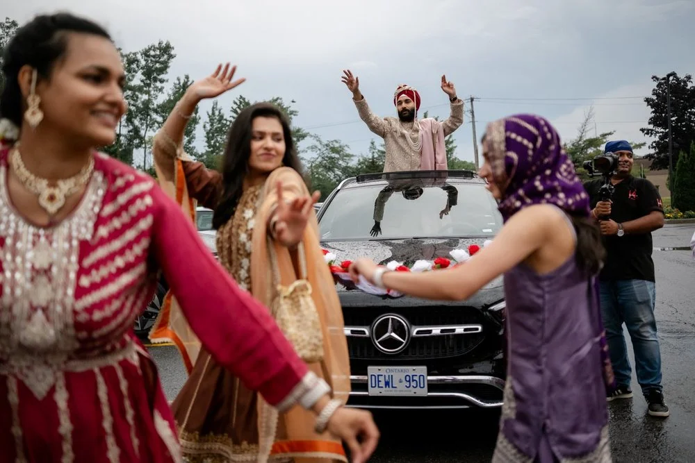baraat for a Sikh wedding ceremony