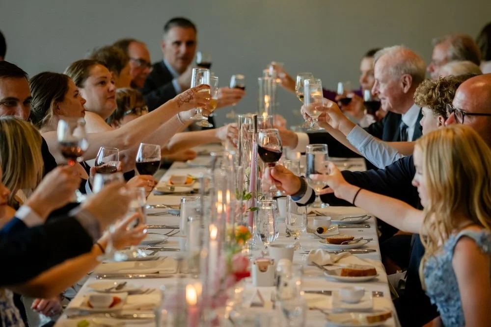 Wedding reception photographs at le belvedere