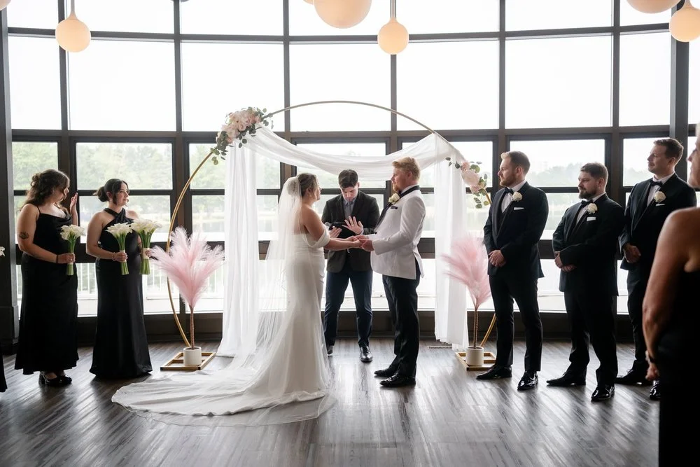 wedding ceremony at Lago
