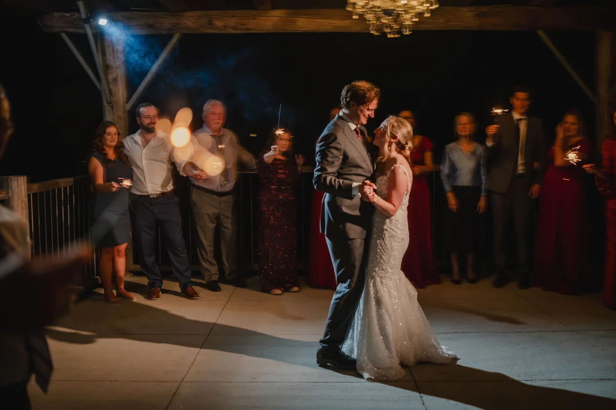 first dance at a le belvedere wedding reception