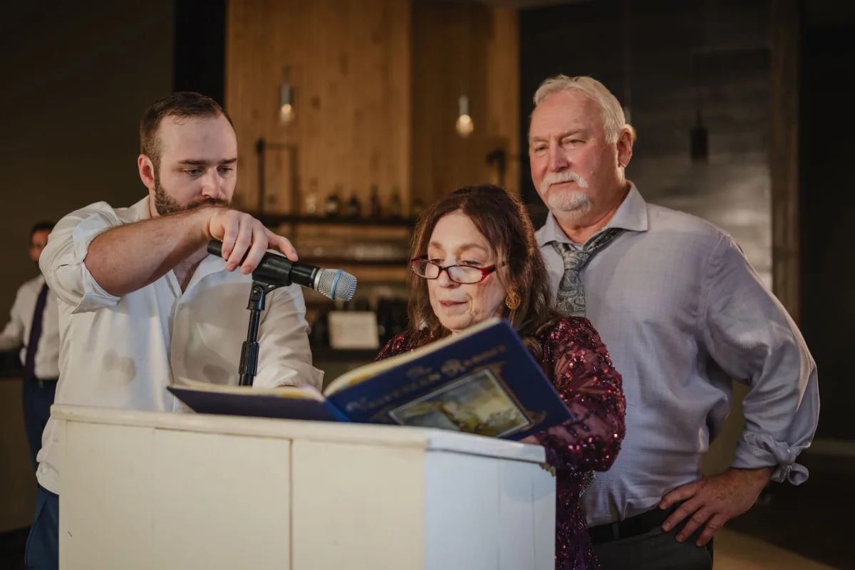 brides parents giving a speech