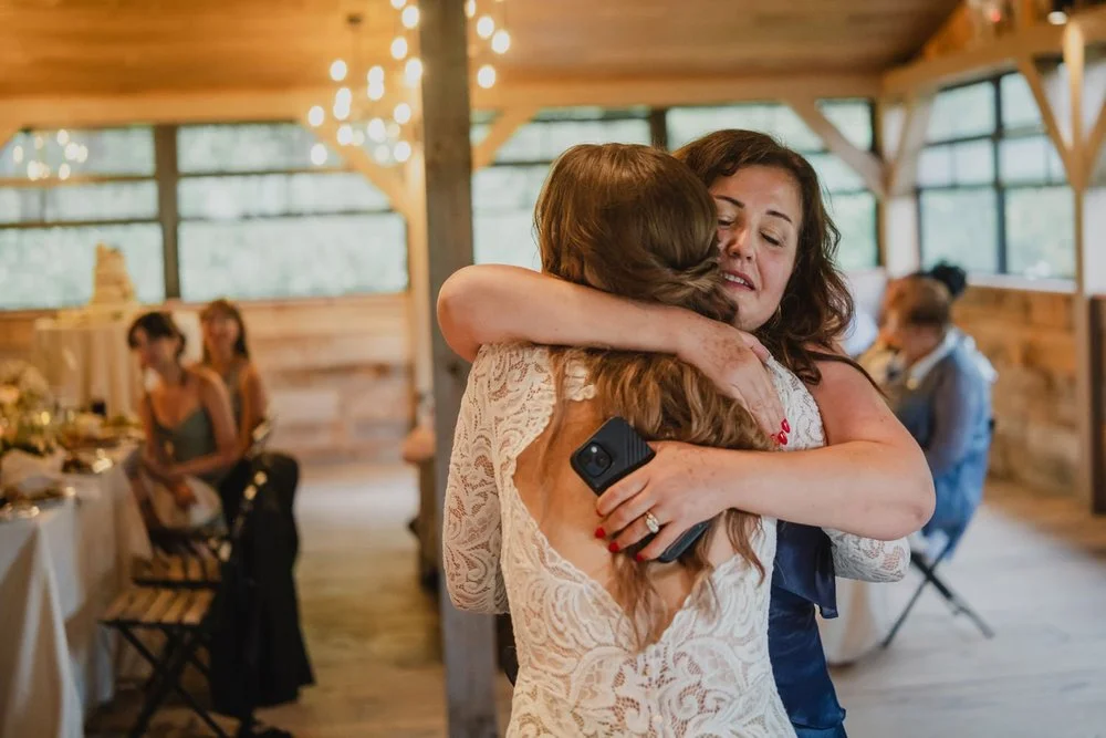 bride and groom celebrating during their reception