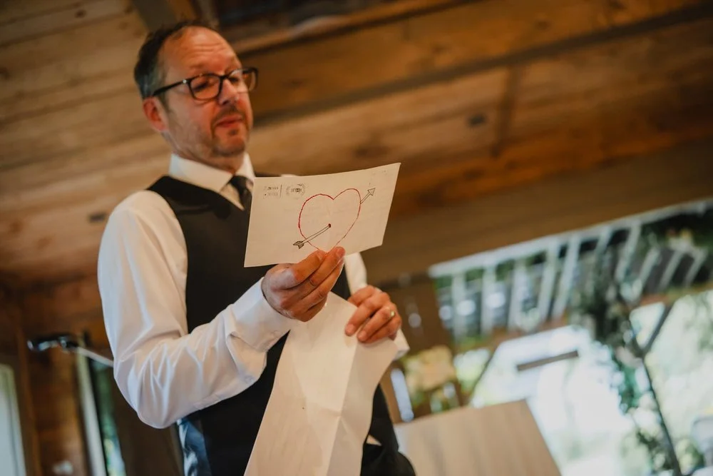wedding reception photograph at Adelina barn