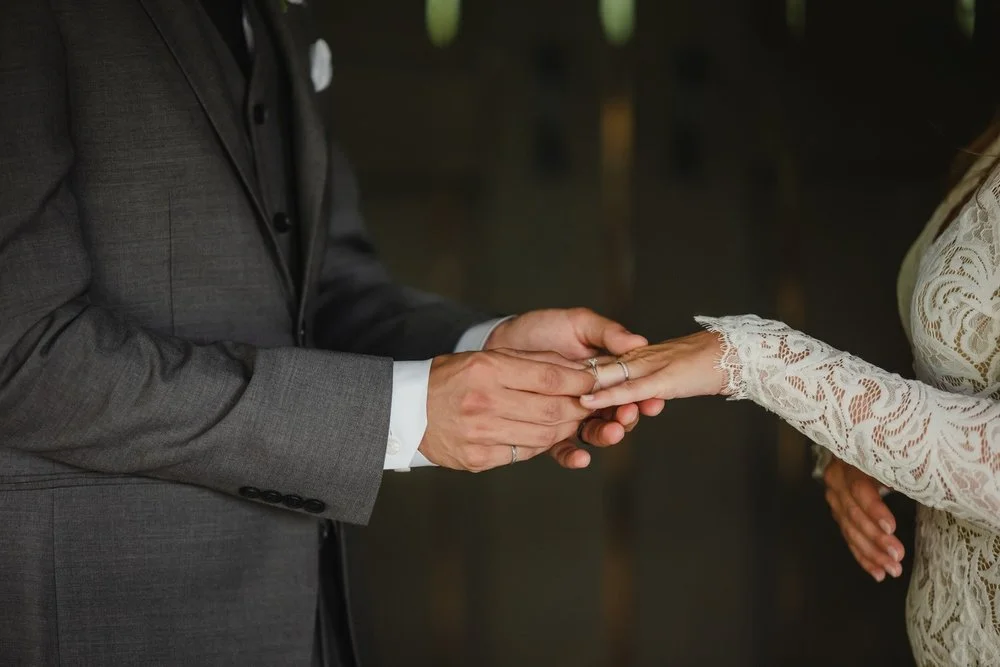 photograph from an Adelina barn wedding ceremony