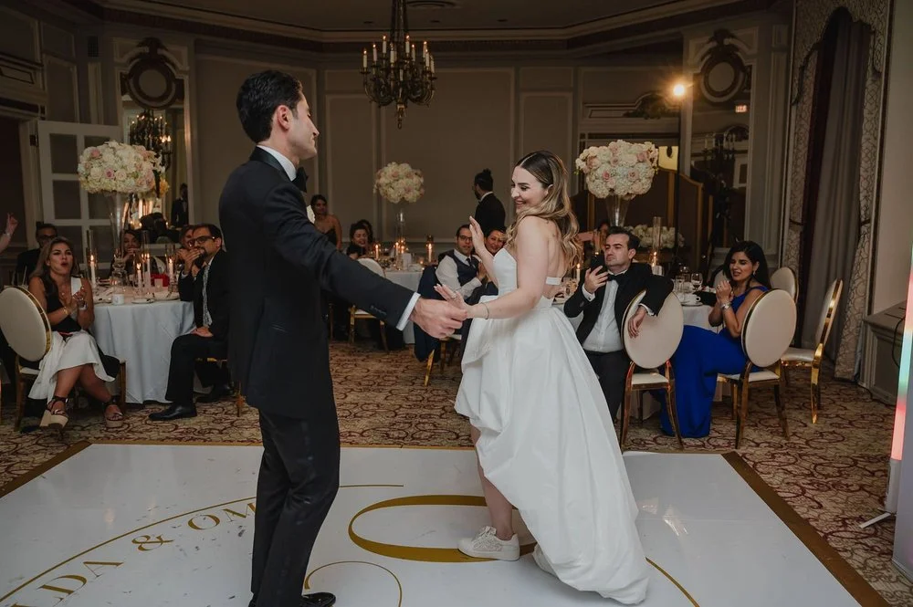 dancing photograph at a persian wedding at the chateau laurier