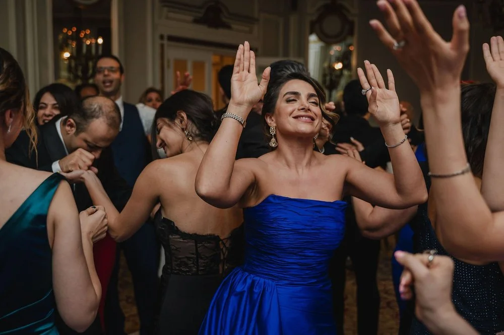 dancing photograph at a persian wedding at the chateau laurier