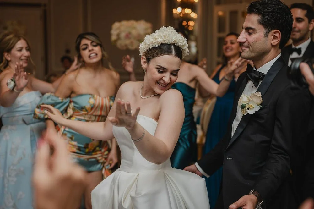 dancing photograph at a persian wedding at the chateau laurier