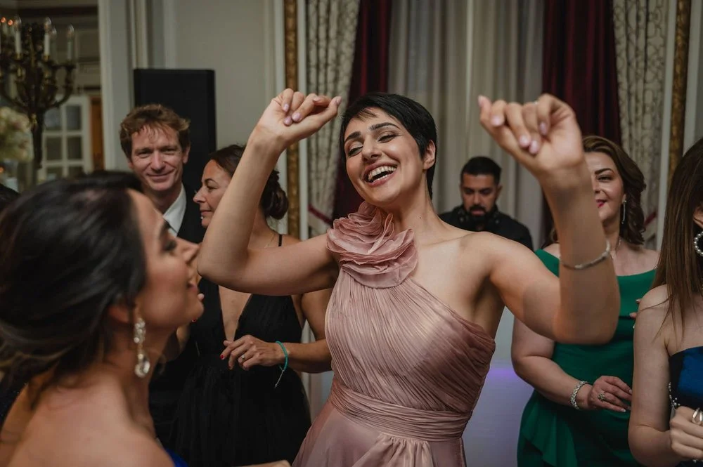 dancing photograph at a persian wedding at the chateau laurier