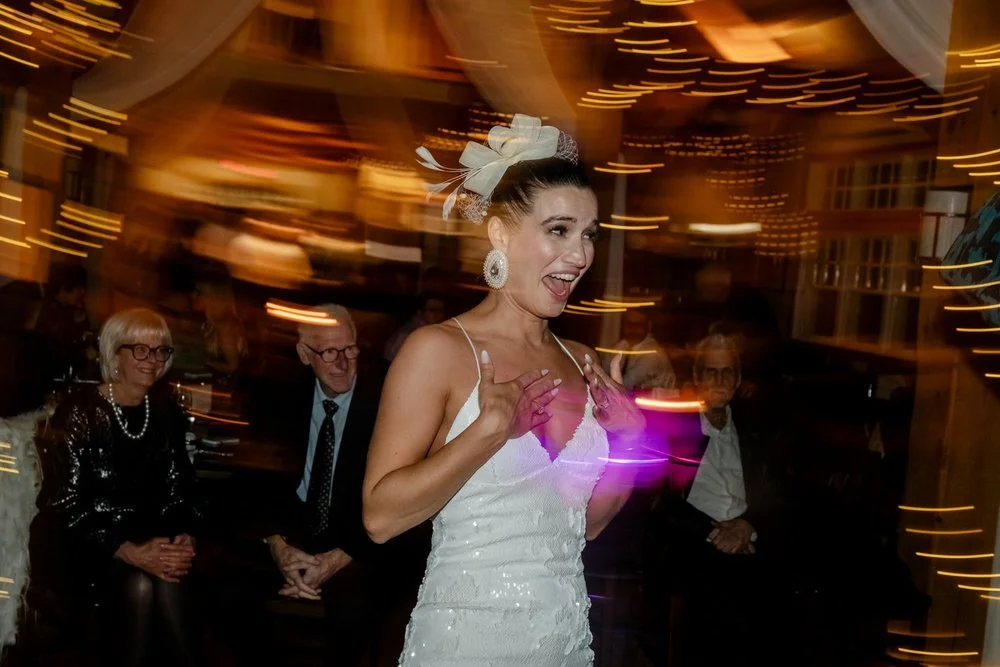 dance party photos at a wedding reception at temples sugar bush