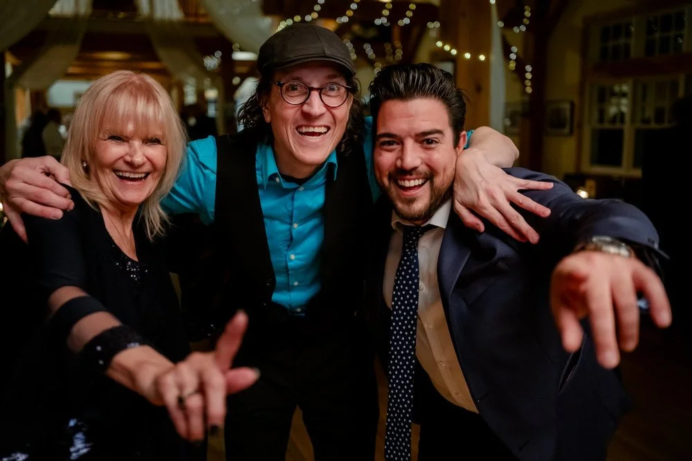 dance party photos at a wedding reception at temples sugar bush