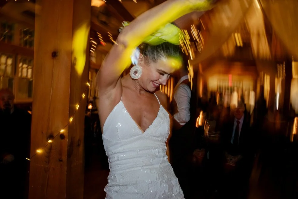 dance party photos at a wedding reception at temples sugar bush