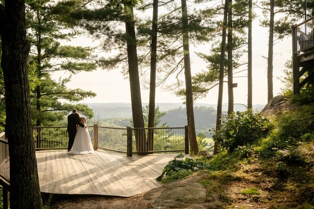 natural light portrait of a bride and groom at le belvedere