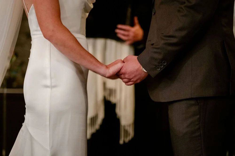 wedding ceremony photograph at the side door restaurant in ottawa