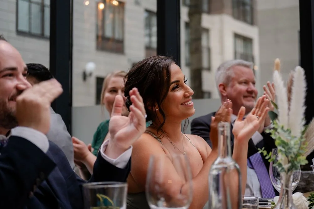 wedding reception photograph at the side door restaurant in ottawa