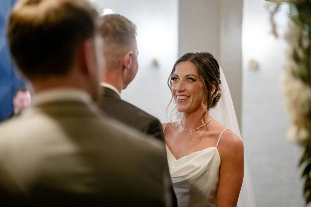 wedding ceremony photograph at the side door restaurant in ottawa