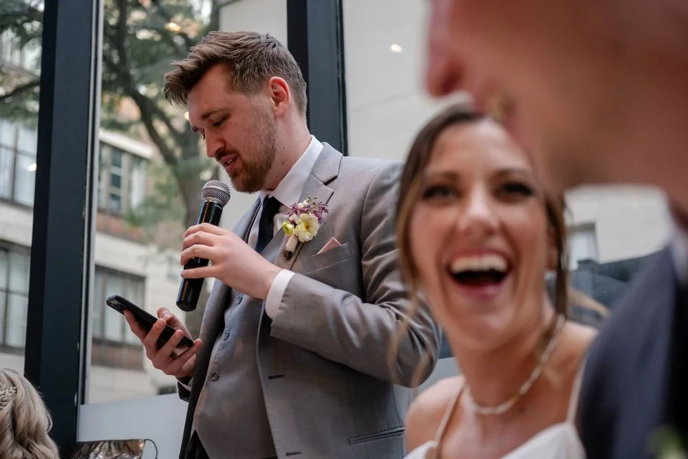 Reception photograph at Sidedoor Restaurant in Ottawa