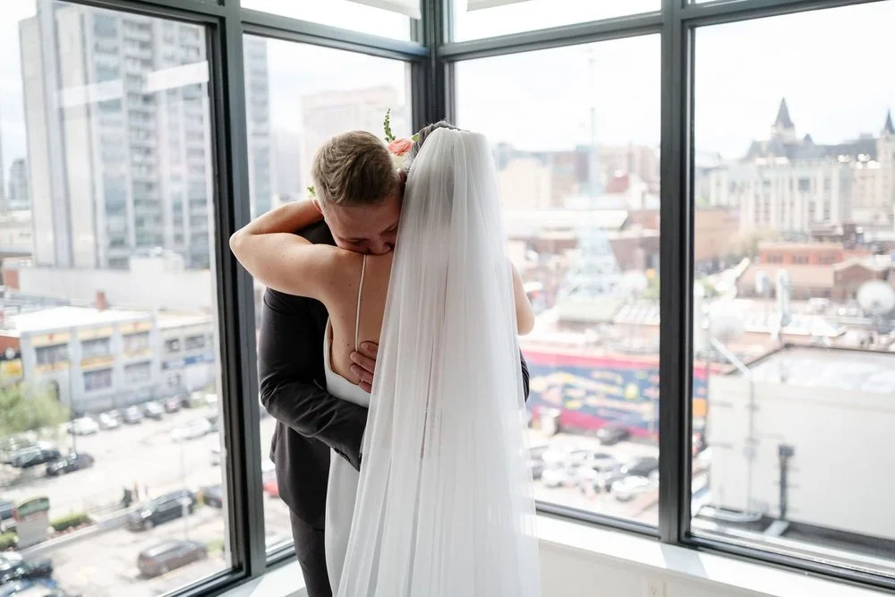 Wedding ceremony photograph at Sidedoor Restaurant in Ottawa