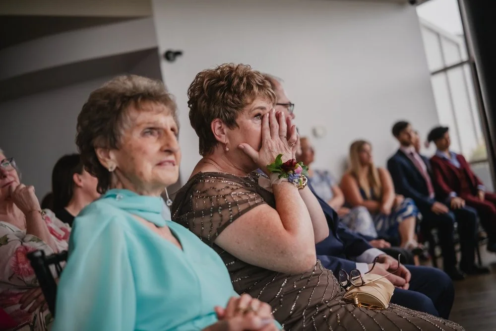 mother of the bride crying