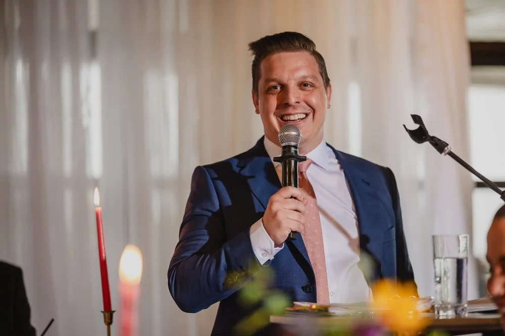 wedding speech at a wedding reception at Lago in ottawa
