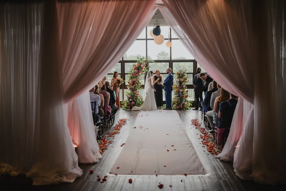 photograph of a wedding ceremony at Lago in ottawa