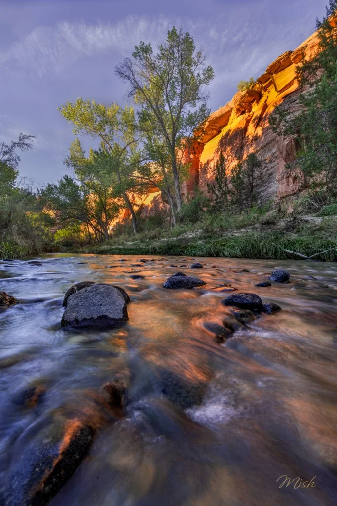 Capturing Stunning Reflections Along the Escalante River Trail