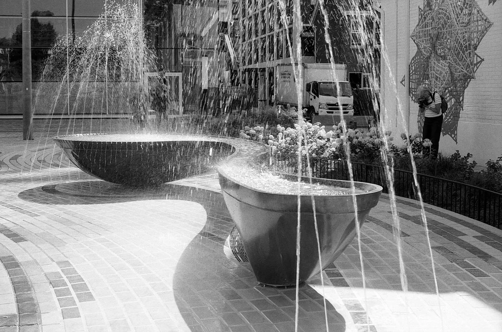 Mirvish Village Fountain In Action